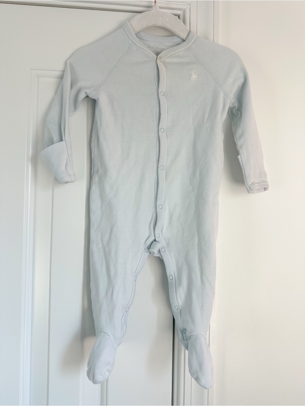 Ralph Lauren Pale Blue sleeper 6m